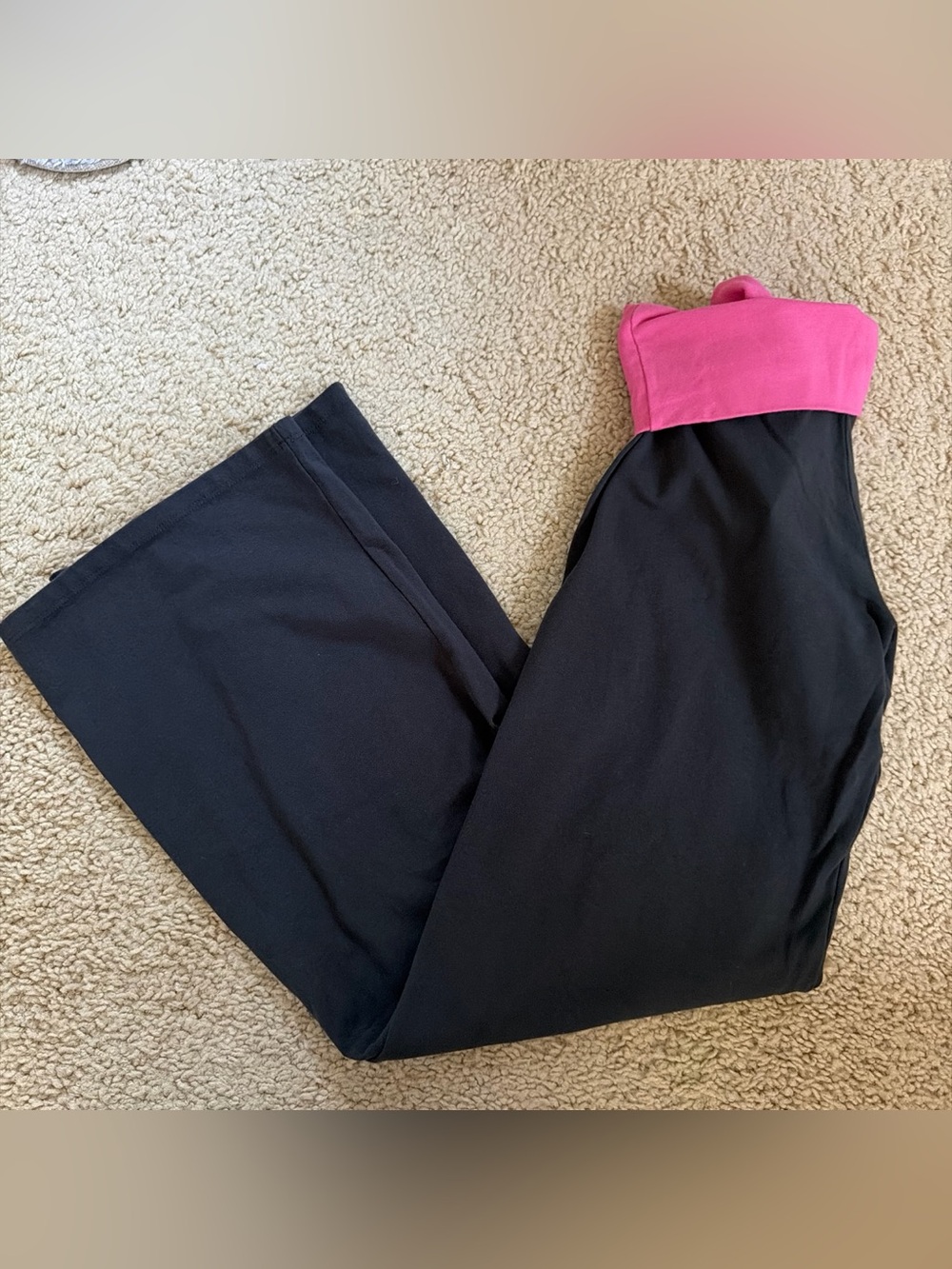Brandy melville Priscilla fuchsia pink/black pants